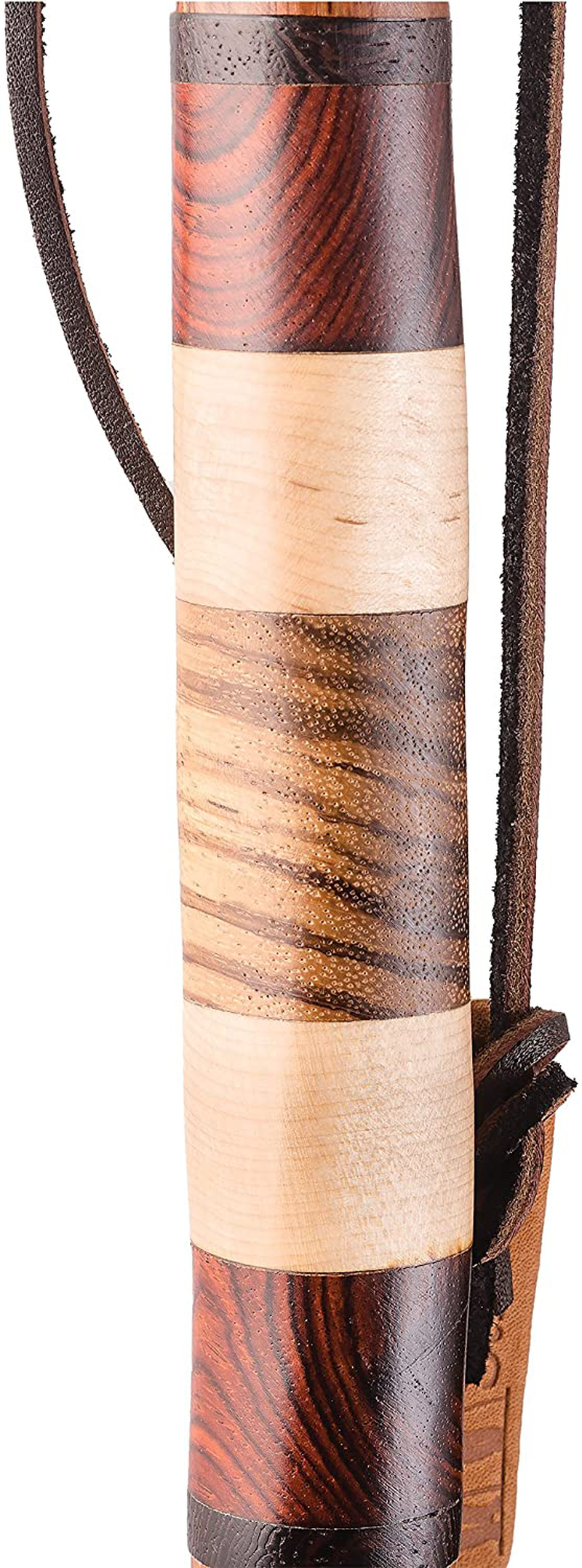 Hiking Walking Trekking Stick - Handcrafted Wooden Walking & Hiking Stick - Made in the USA by Brazos - Safari Hickory Ebony - 55 Inches Sporting Goods > Outdoor Recreation > Camping & Hiking > Hiking Poles Brazos   