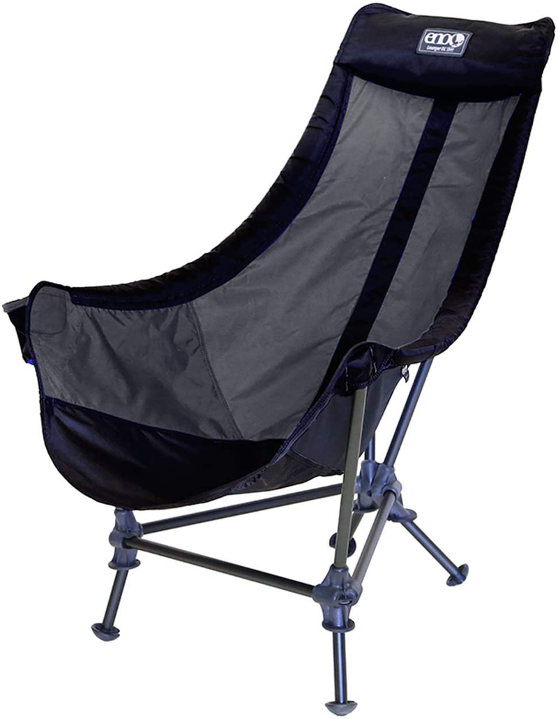 ENO, Eagles Nest Outfitters Lounger DL Camping Chair, Outdoor Lounge Chair Sporting Goods > Outdoor Recreation > Camping & Hiking > Camp Furniture ENO Black/Charcoal  