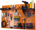 Pegboard Organizer Wall Control 4 ft. Metal Pegboard Standard Tool Storage Kit with Galvanized Toolboard and Black Accessories Hardware > Hardware Accessories > Tool Storage & Organization Wall Control Orange Storage 