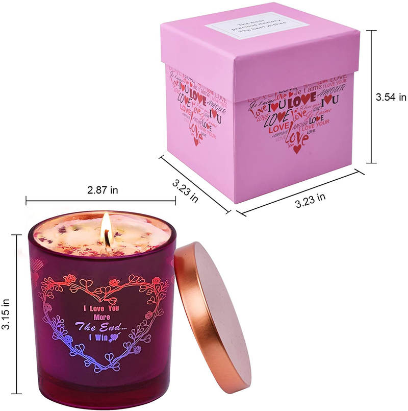 LED Scented Candles Valentines Day Funny Gifts for Her Him Women Wife Husband Girlfriend Boyfriend Unique Gift Ideas,Portable Grass Jar Aromatherapy Soy Candles for Bath Yoga Home 7Oz Lavender Home & Garden > Decor > Seasonal & Holiday Decorations Lapogy   