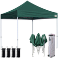 Eurmax 8x8 Feet Ez Pop up Canopy, Outdoor Canopies Instant Party Tent, Sport Gazebo with Roller Bag,Bonus 4 Canopy Sand Bags (White) Home & Garden > Lawn & Garden > Outdoor Living > Outdoor Structures > Canopies & Gazebos Eurmax forest green 8x8 