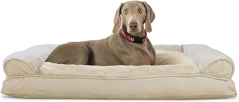 Furhaven Orthopedic Dog Beds for Small, Medium, and Large Dogs, CertiPUR-US Certified Foam Dog Bed Animals & Pet Supplies > Pet Supplies > Dog Supplies > Dog Beds Furhaven Plush & Suede Clay Pillow (Fiberfill) Jumbo (Pack of 1)