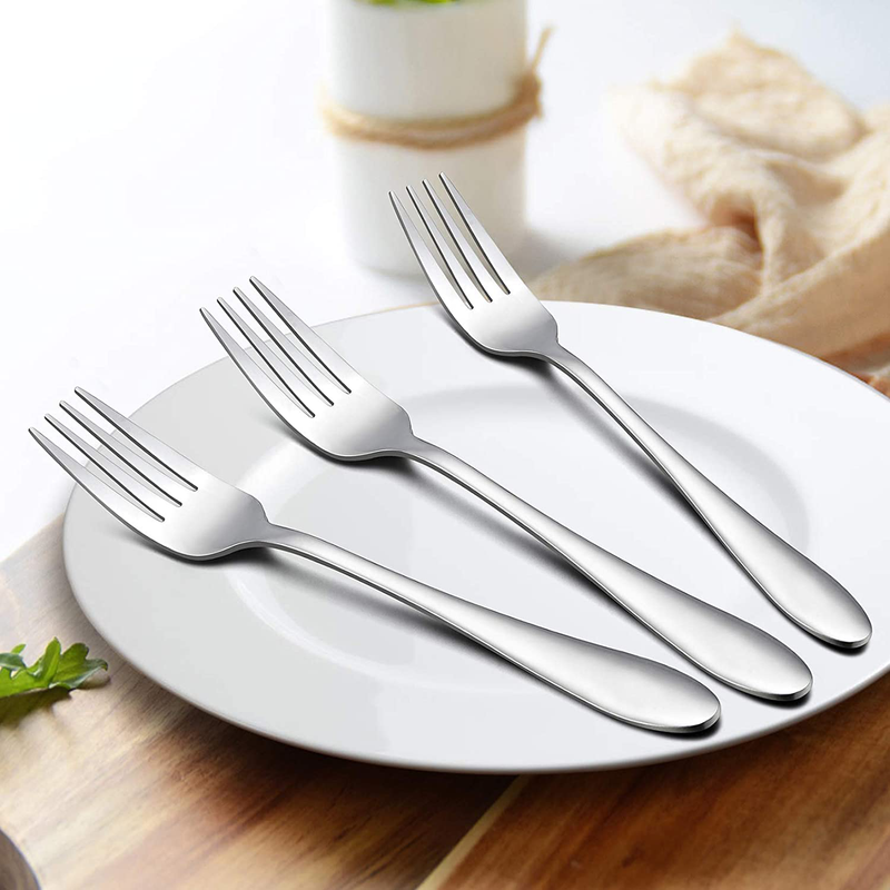 LIANYU Flatware Set, 40 Piece Silverware Set, Stainless Steel Home Kitchen Hotel Restaurant Tableware Cutlery Set, Service for 8, Mirror Finished, Dishwasher Safe