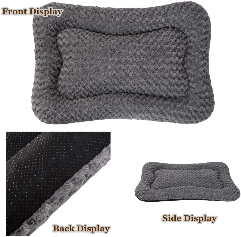 Coohom Deluxe Plush Calming Dog Bed Pet Cushion Crate Mat,Machine Wash Pet Bed for Medium Large Dogs Animals & Pet Supplies > Pet Supplies > Dog Supplies > Dog Beds Coohom   