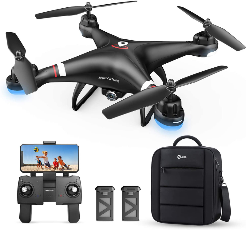 Holy Stone GPS Drone with 1080P HD Camera FPV Live Video for Adults and Kids, Quadcopter HS110G with Carrying Bag, 2 Batteries, Altitude Hold, Follow Me and Auto Return, Easy to Use for Beginner Cameras & Optics > Cameras > Film Cameras Holy Stone Default Title  