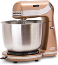 Dash Stand Mixer (Electric Mixer for Everyday Use): 6 Speed Stand Mixer with 3 qt Stainless Steel Mixing Bowl, Dough Hooks & Mixer Beaters for Dressings, Frosting, Meringues & More - Red Home & Garden > Kitchen & Dining > Kitchen Tools & Utensils > Kitchen Knives DASH Copper Mixer 