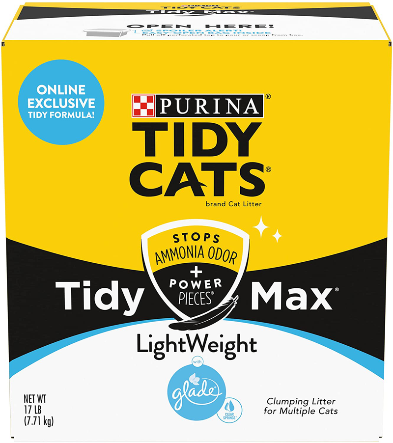 Purina Tidy Cats LightWeight Glade Extra Strength, Scented, Clumping Cat Litter Animals & Pet Supplies > Pet Supplies > Cat Supplies > Cat Litter Purina Tidy Cats Tidy Max Glade Clear Springs 17 Pound (Pack of 1) 