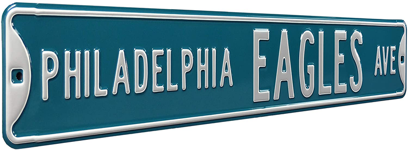 Fremont Die NFL Football Metal Wall Decor- Large, Heavy Duty Steel Street Sign, Vintage Home Decor for Office Decorations, Kids Room, and Man Cave Accessories Home & Garden > Decor > Seasonal & Holiday Decorations& Garden > Decor > Seasonal & Holiday Decorations Fremont Die Philadelphia Eagles 36" x 6" 