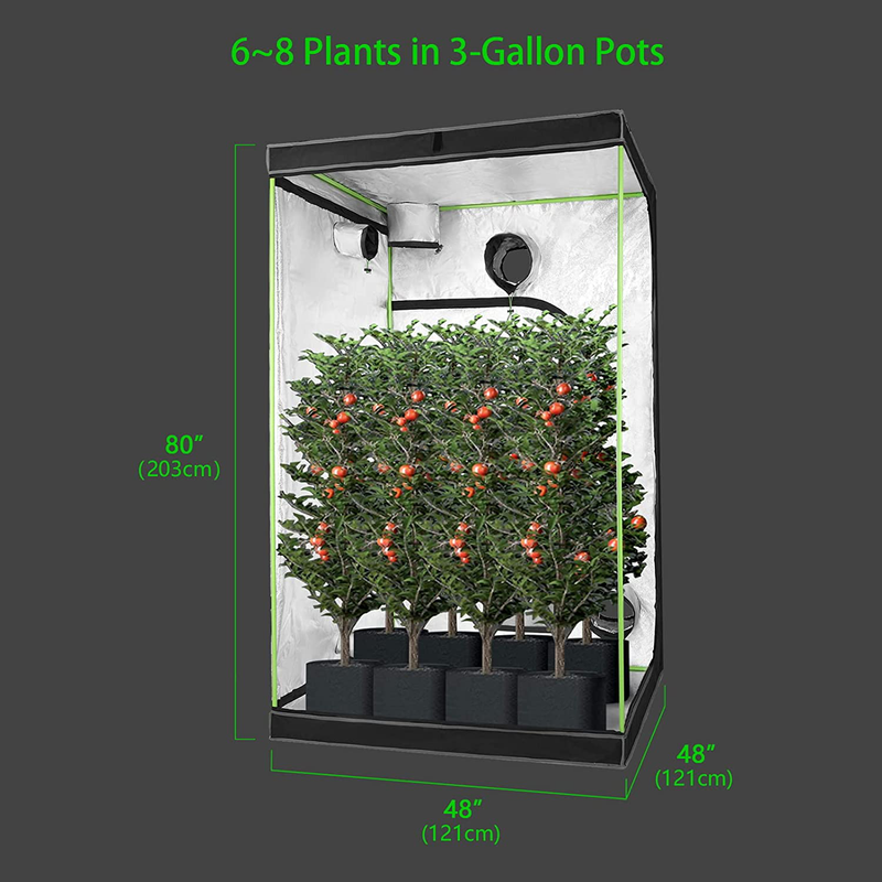 Grow Tent 48X48X80, 4X4 Grow Tent, 48X48X80 Grow Tent, Grow Tent 4X4 Highest Density 1680D Diamond Hydroponic Mylar Canvas Durable Indoor Grow Tent with Observation Window Removable Floor Tray Sporting Goods > Outdoor Recreation > Camping & Hiking > Tent Accessories DongguanXinTanWuJin   