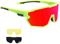 Sports Sunglasses Cycling Glasses Polarized Cycling, Baseball,Fishing, Ski Running,Golf Sporting Goods > Outdoor Recreation > Cycling > Cycling Apparel & Accessories GIEADUN Fluorescent Green  