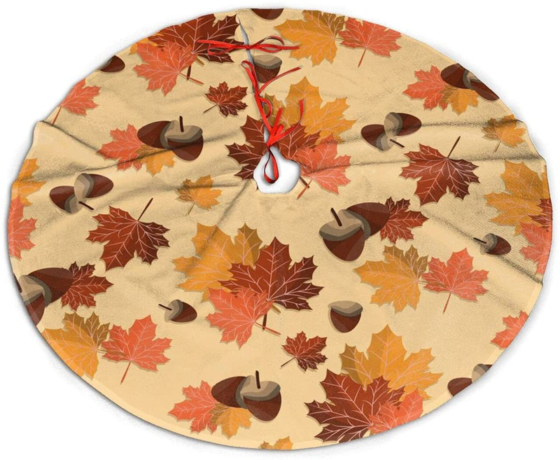 Mount Hour Christmas Tree Skirt, Bald Eagle American Flag Firework Patriotic Memorial Day Xmas Large Tree Mat, New Year Festive Holiday Party Decorations 30" inches Home & Garden > Decor > Seasonal & Holiday Decorations > Christmas Tree Skirts Mount Hour Fall Maple Leaf Nut 36 