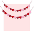 NO DIY Hanging Felt Heart Garland Banners for Valentine'S Day Wedding Party Anniversary Honeymoon Decoration (LARGE 1PCS) Arts & Entertainment > Party & Celebration > Party Supplies ForBaysy MEDIUM 2PCS  