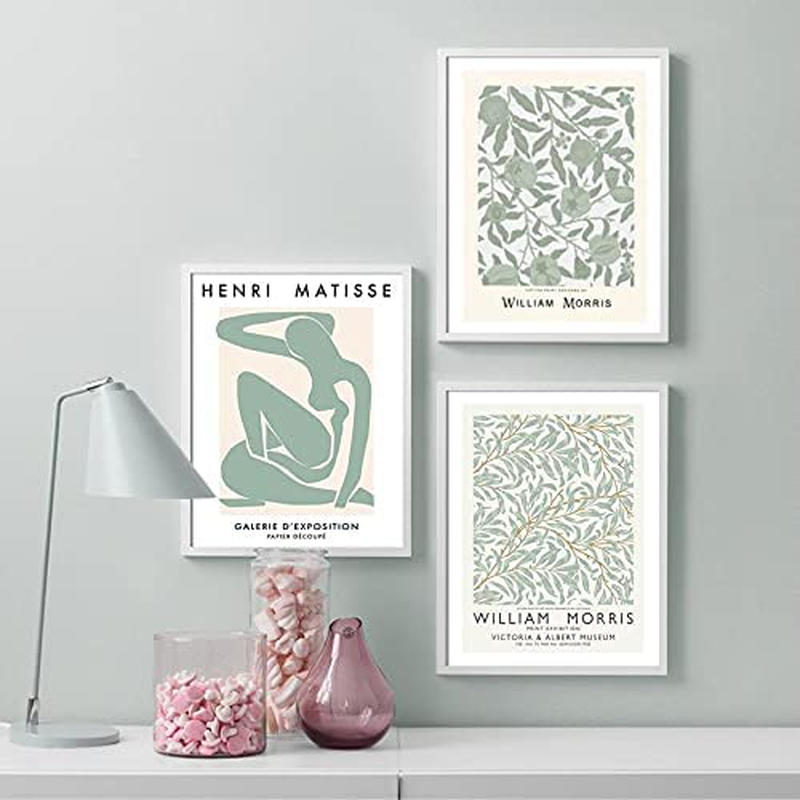 Sage Green Decor, Canvas Prints Sage Green Room Decor, Sage Green Wall Decor - Posters Set of 3 - 8X10 in - Unframed Home & Garden > Decor > Artwork > Posters, Prints, & Visual Artwork rythsans   