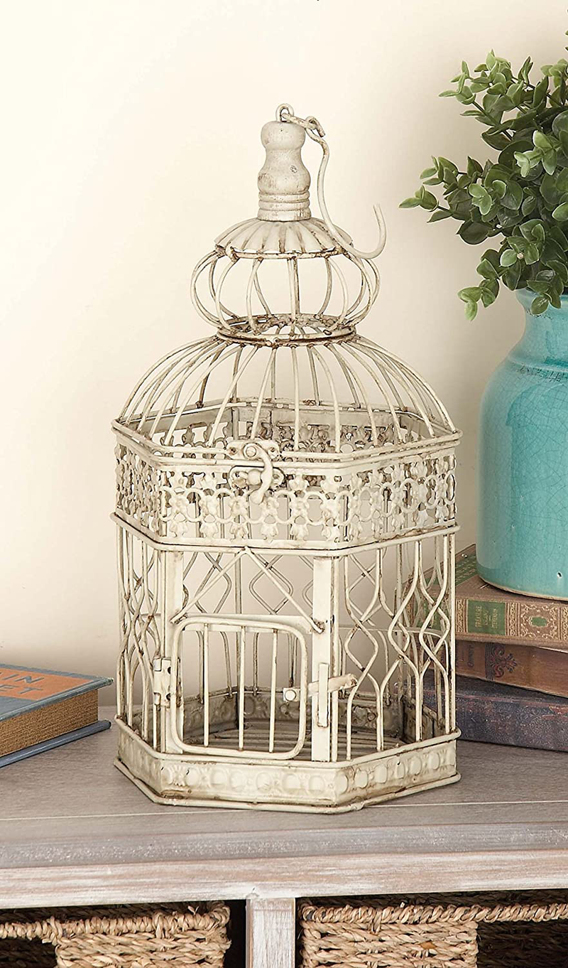 Deco 79 Metal Bird Cage, 21-Inch and 18-Inch, Set of 2 Animals & Pet Supplies > Pet Supplies > Bird Supplies > Bird Cages & Stands D'Eco   