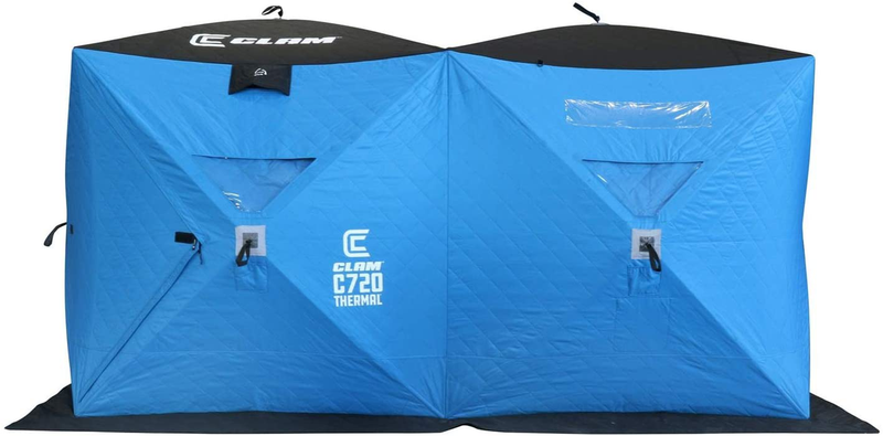 CLAM Portable Pop-Up Ice Fishing Shelter Tent Sporting Goods > Outdoor Recreation > Camping & Hiking > Tent Accessories CLAM 6'x12' - 6 Person  