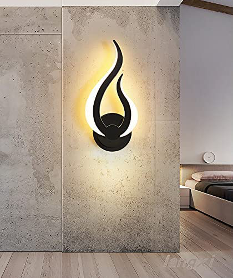 Stepless Dimming Modern LED Acrylic Wall Sconce Lighting 12W Adjustable Color Temperature Wall Mounted Wall Lamp for Bedroom Corridor Stairs Bathroom Indoor Lighting Fixture with 2.4G Remote Control Home & Garden > Lighting > Lighting Fixtures > Wall Light Fixtures KOL DEALS   