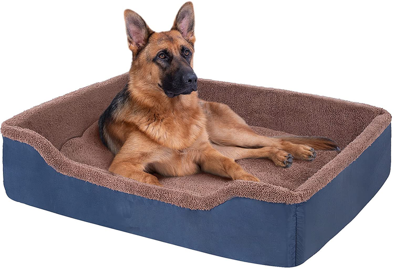 Dog Bed for Medium and Large Dogs,Machine Washable Dog Beds with Removable Covers,Rectangle Pet Bed with Waterproof Bottom(32/35/39 Inch) Animals & Pet Supplies > Pet Supplies > Dog Supplies > Dog Beds MFOX   
