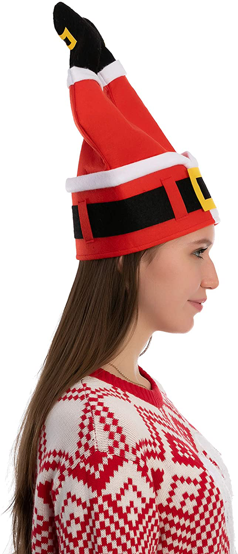 JOYIN 3 Packs Christmas Santa Pants Hats for Funny Hilarious and Festive Christmas Party Hat Dress Up Celebrations, Winter Party Favor, Christmas Decorations, Costume Accessories Red Home & Garden > Decor > Seasonal & Holiday Decorations& Garden > Decor > Seasonal & Holiday Decorations JOYIN   