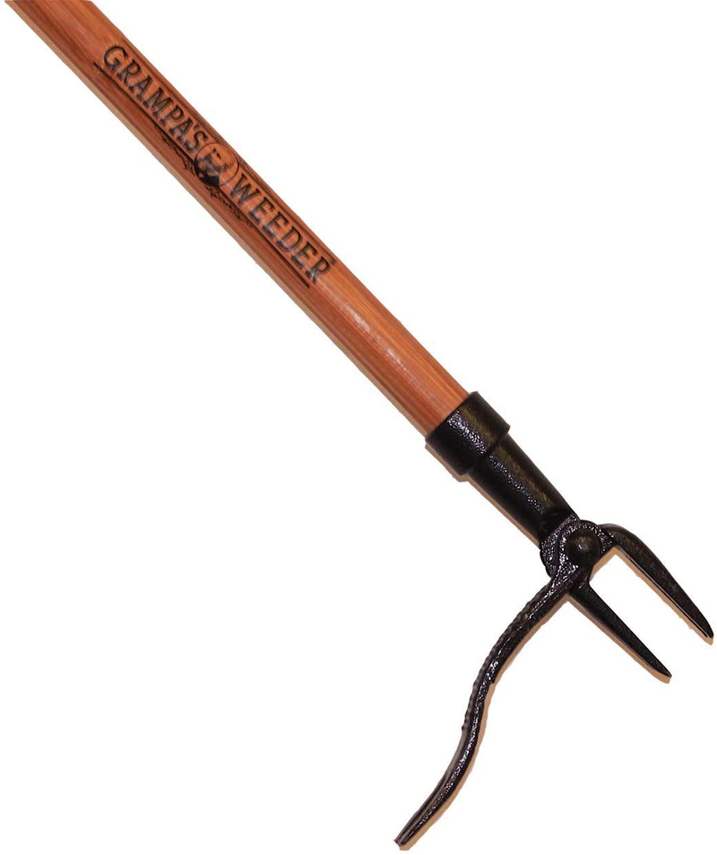Grampa's Weeder - The Original Stand Up Weed Puller Tool with Long Handle - Made with Real Bamboo & 4-Claw Steel Head Design - Easily Remove Weeds Without Bending, Pulling, or Kneeling Home & Garden > Lawn & Garden > Gardening > Gardening Tools > Gardening Sickles & Machetes Grampa's Weeder Tool  