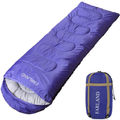FARLAND Sleeping Bags 20℉ for Adults Teens Kids with Compression Sack Portable and Lightweight for 3-4 Season Camping, Hiking,Waterproof, Backpacking and Outdoors Sporting Goods > Outdoor Recreation > Camping & Hiking > Sleeping BagsSporting Goods > Outdoor Recreation > Camping & Hiking > Sleeping Bags FARLAND Purple/Right Zipper Rectangle 