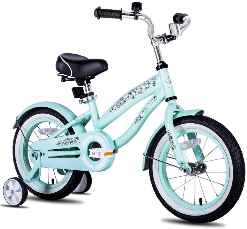 JOYSTAR 12" 14" 16" Kids Cruiser Bike with Training Wheels for Ages 2-7 Years Old Girls & Boys, Toddler Kids Children Bicycles Sporting Goods > Outdoor Recreation > Cycling > Bicycles JOYSTAR Cruiser-Turquoise 12 Inch 