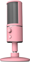 Razer Seiren X USB Streaming Microphone: Professional Grade - Built-In Shock Mount - Supercardiod Pick-Up Pattern - Anodized Aluminum - Classic Black Electronics > Audio > Audio Components > Microphones Razer Quartz Pink Microphone 