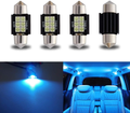iBrightstar Newest 9-30V Extremely Bright DE3175 DE3021 Festoon Error Free 1.25" 31mm LED Bulb for Interior Map Dome Lights and License Plate Courtesy Lights, Blue Vehicles & Parts > Vehicle Parts & Accessories > Motor Vehicle Parts > Motor Vehicle Interior Fittings IBrightstar-31mm-3030-6B Ice Blue 31mm 