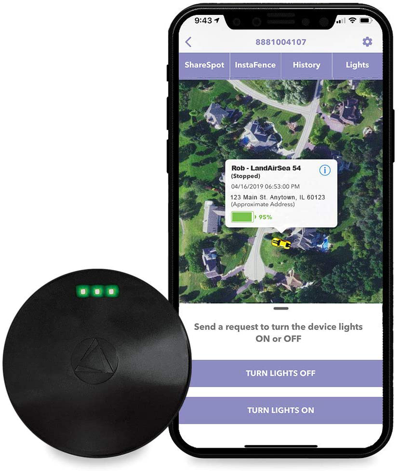 LandAirSea 54 GPS Tracker - USA Manufactured, Waterproof Magnet Mount. Full Global Coverage. 4G LTE Real-Time Tracking for Vehicle, Asset, Fleet, Elderly and more. Subscription is required. Electronics > GPS Navigation Systems LandAirSea Default Title  