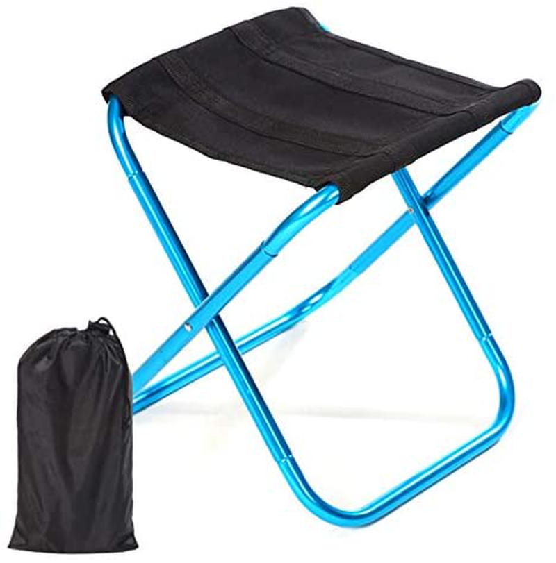 SNOWINSPRING Travel Chair Camping Chair Compact Camp Stool Folding Ultralight Chair for Camping Fishing Hiking Beach Outdoor Chair, A