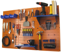 Pegboard Organizer Wall Control 4 ft. Metal Pegboard Standard Tool Storage Kit with Galvanized Toolboard and Black Accessories Hardware > Hardware Accessories > Tool Storage & Organization Wall Control Orange Pegboard Blue Accessories Storage 