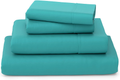 Cosy House Collection Luxury Bamboo Bed Sheet Set - Hypoallergenic Bedding Blend from Natural Bamboo Fiber - Resists Wrinkles - 4 Piece - 1 Fitted Sheet, 1 Flat, 2 Pillowcases - King, White Home & Garden > Linens & Bedding > Bedding Cosy House Collection Turquoise California King 