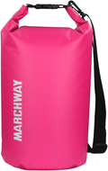 MARCHWAY Floating Waterproof Dry Bag 5L/10L/20L/30L/40L, Roll Top Sack Keeps Gear Dry for Kayaking, Rafting, Boating, Swimming, Camping, Hiking, Beach, Fishing  MARCHWAY Pink 40L 