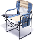 SUNNYFEEL Camping Directors Chair, Heavy Duty,Oversized Portable Folding Chair with Side Table, Pocket for Beach, Fishing,Trip,Picnic,Lawn,Concert Outdoor Foldable Camp Chairs Sporting Goods > Outdoor Recreation > Camping & Hiking > Camp Furniture Sunnyfeel Khaki  