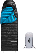 Naturehike Ultralight Goose down Sleeping Bag 750/550 Fill Power Compact Portable 3-4 Season for Adults & Kids Cold Weather Waterproof - Backpacking, Camping, Hiking, Traveling with Compression Sack Sporting Goods > Outdoor Recreation > Camping & Hiking > Sleeping Bags Naturehike Black-750FP(32℉) Medium-82.7"x29.5" 