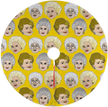 Dead The Nightmare Before Christmas Tree Skirt Xmas New Year Holiday Decorations Indoor Outdoor 36 inch Home & Garden > Decor > Seasonal & Holiday Decorations > Christmas Tree Skirts Sictlay Golden Girls Yellow  