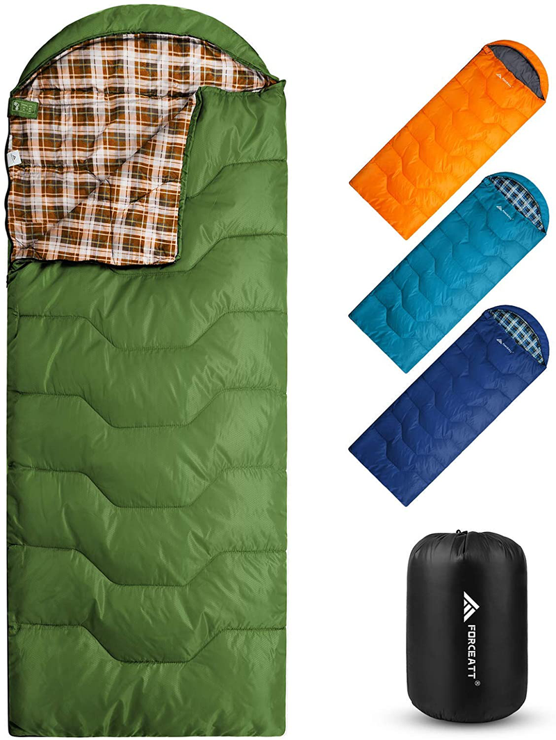 Forceatt Sleeping Bags for 1-2 Person, 50-77℉ Double Sleeping Bags for Adults and Kids, Water-Resistant Lightweight Backpacking Sleeping Bag Great for Camping, Indoor and Outdoor in Warm&Cool Weather. Sporting Goods > Outdoor Recreation > Camping & Hiking > Sleeping BagsSporting Goods > Outdoor Recreation > Camping & Hiking > Sleeping Bags Forceatt 1P-Dark Green  