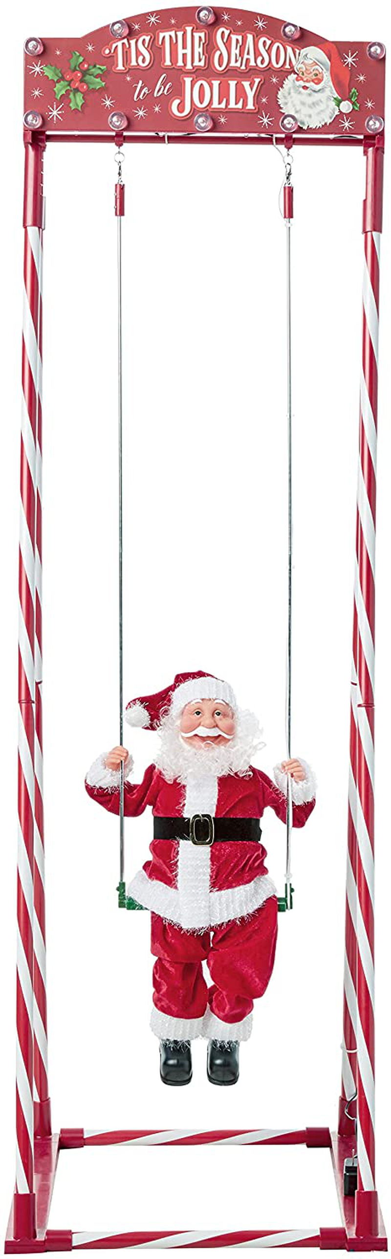 Mr. Christmas 68081 Swinging Santa Holiday Decoration, One Size, Multi Home & Garden > Decor > Seasonal & Holiday Decorations& Garden > Decor > Seasonal & Holiday Decorations Mr. Christmas   