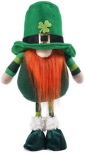St Patrick'S Day Gnomes Plush Decoration Gifts, Handmade Tomte Swedish Elf Decor Doll Ornaments, St. Patrick'S Day Gifts Irish Spring Lucky Clover Gnomes Arts & Entertainment > Party & Celebration > Party Supplies MYAXOY Long B  