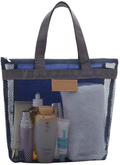 Mesh Shower Caddy Bag, Quick Dry Portable Tote Bag with Zipper and Inner Pocket, Lightweight Bath Organizer for College Dorm Bathroom, Swimming, Gym, Beach, Travel (Blue) Sporting Goods > Outdoor Recreation > Camping & Hiking > Portable Toilets & Showers Pebipoo Navy  
