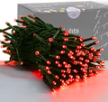 HOME LIGHTING 200 LED 66FT Christmas String Lights, St Patricks Day Fairy Lights with 8 Lighting Modes, String Mini Lights Plug in for Indoor Outdoor Tree Garden Wedding Party Decoration, Green Home & Garden > Lighting > Light Ropes & Strings HOME LIGHTING Red  