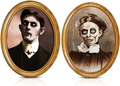 Halloween Decorations 3D Changing Face Horror Pictures Moving Portrait Haunted Pictures Gothic Mansion Portraits Tabletop Picture Frame Scary Wall Decoration for Halloween Party House (Classic,3 PCS) Arts & Entertainment > Party & Celebration > Party Supplies BBTO Regular 2 