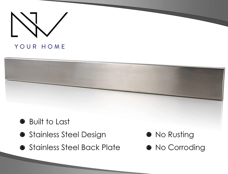 NV Your Home 16" Stainless Steel Magnetic Knife Holder - a Knife Magnetic Strip for Kitchen Knife Storage and Organization Home & Garden > Kitchen & Dining > Food Storage NV Your Home   