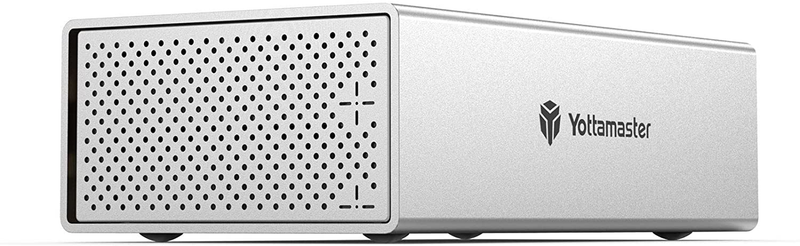 Yottamaster Aluminum Alloy 3.5" Type C 2 Bay External Hard Drive Enclosure USB3.1 GEN1 for 3.5 Inch SATA HDD Support UASP,Mac Style Designed for Personal Storage at Home&Office- [PS200C3] Electronics > Electronics Accessories > Computer Components > Storage Devices > Hard Drive Accessories > Hard Drive Enclosures & Mounts Yottamaster 2 Bay/20TB USB3.1 
