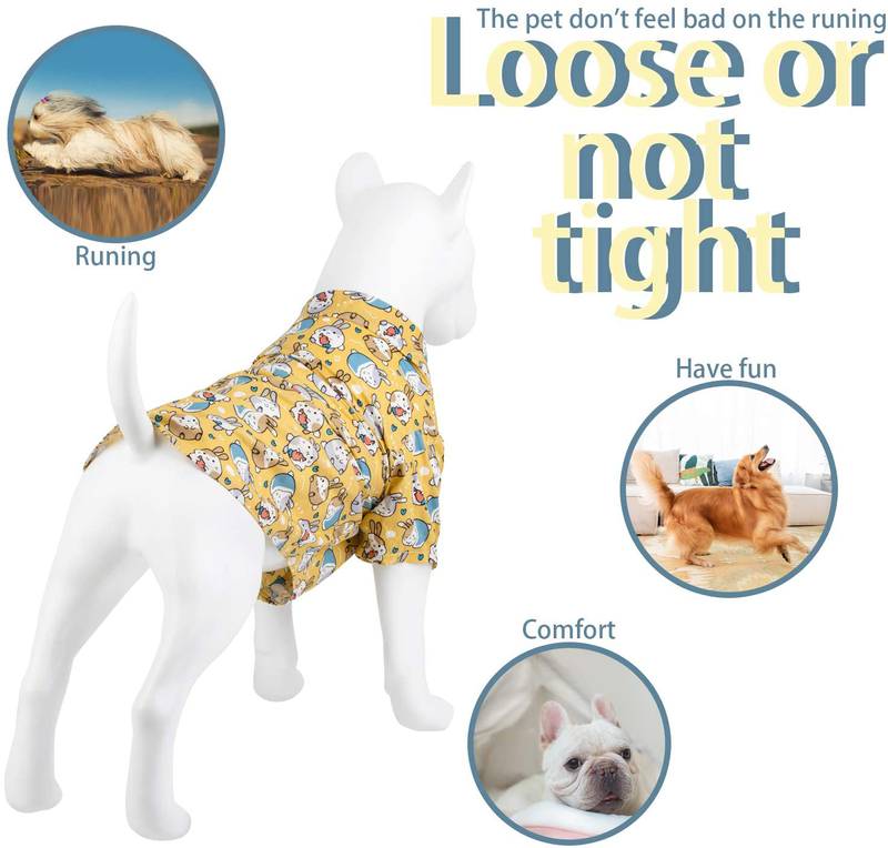 Hozz Cute Summer Dog Shirt Premium Cotton Rabbit Print Dog Clothes Puppy Gift Animals & Pet Supplies > Pet Supplies > Dog Supplies > Dog Apparel Hozz   