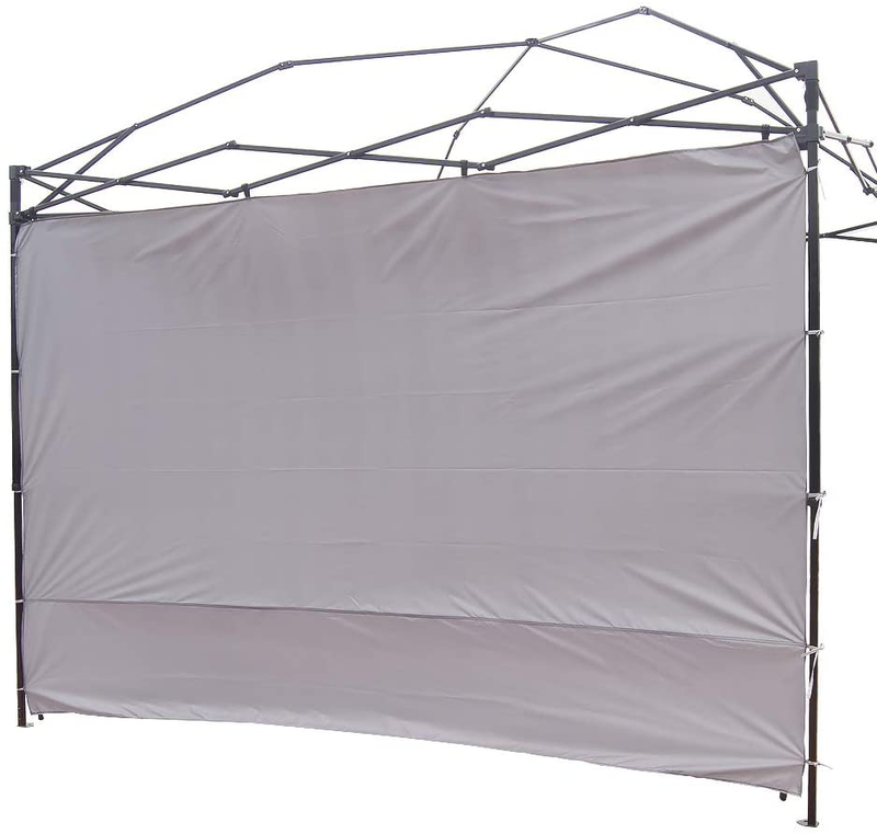 NINAT Canopy Sunwall 10 ft Sunshade Privacy Panel for Gazebos Tent Waterproof, Sun Wall for Straight Leg Gazebos,1 Pack Sidewall Only,Khaki Home & Garden > Lawn & Garden > Outdoor Living > Outdoor Structures > Canopies & Gazebos NINAT Grey Panel Wall  