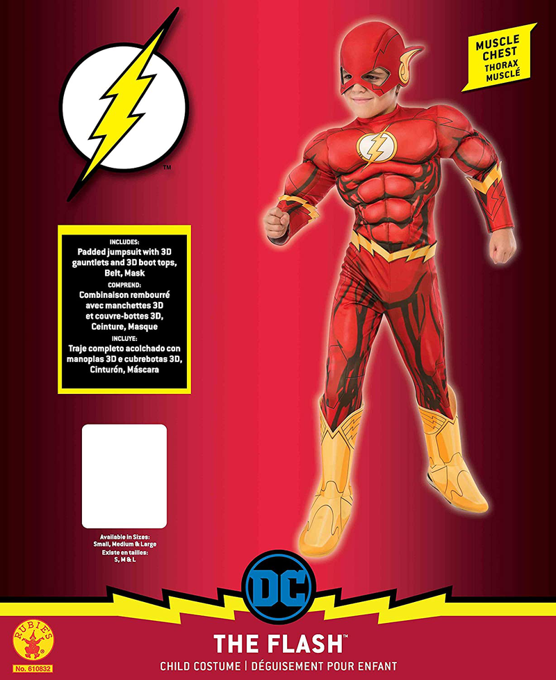 DC Comics Deluxe Child Flash Costume Apparel & Accessories > Costumes & Accessories > Costumes Rubie's   