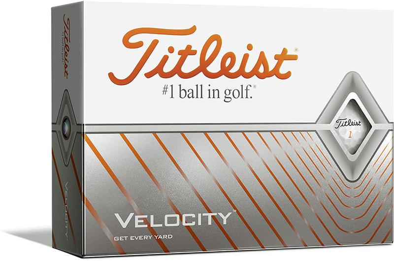 Titleist Velocity Golf Balls, White, (One Dozen)  Titleist White  