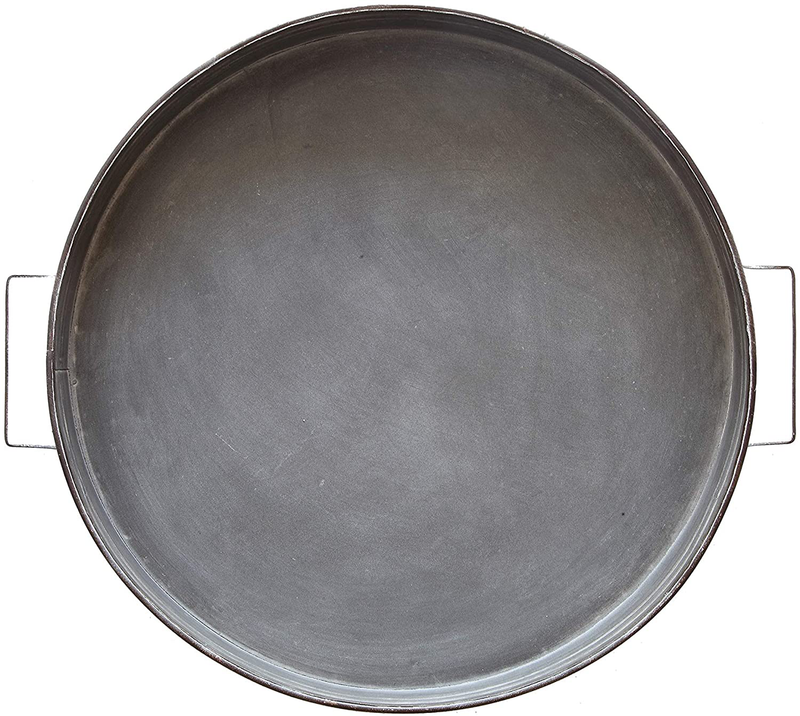 Creative Co-Op Round Decorative Iron Tray with Handles Home & Garden > Decor > Decorative Trays Creative Co-Op   