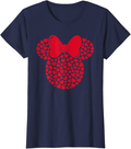 Disney Minnie Mouse Icon Filled with Hearts T-Shirt Home & Garden > Decor > Seasonal & Holiday Decorations Disney Navy Women Large