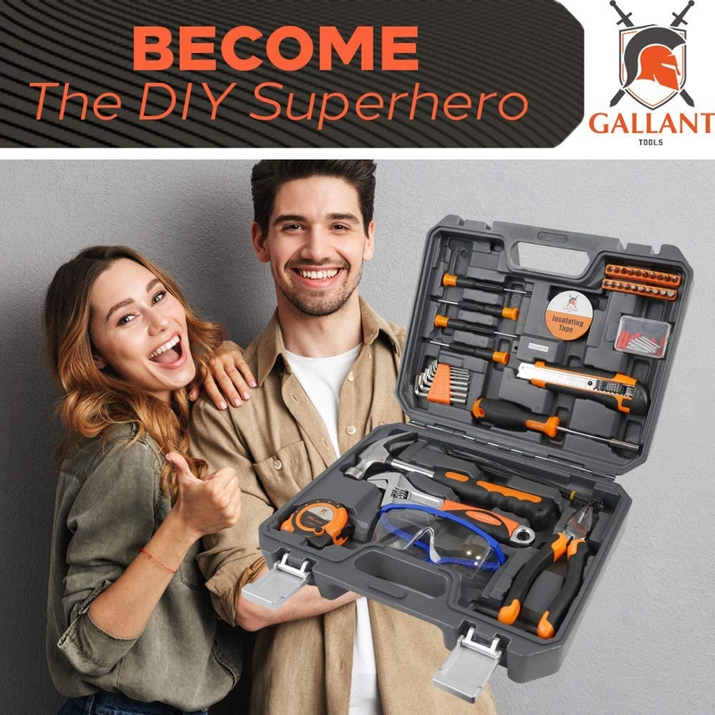 Tool Set with Tool Case – Tools For Men and Women to Get Every Job Done – Home Tool Kit For DIY and Quick Repairs – Tool Organizer Keeps Everything In Place Hardware > Tools > Tool Sets ‎GALLANT   